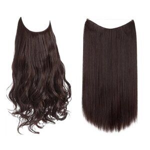 16" Halo Type Hair Extensions -  Chestnut Color
